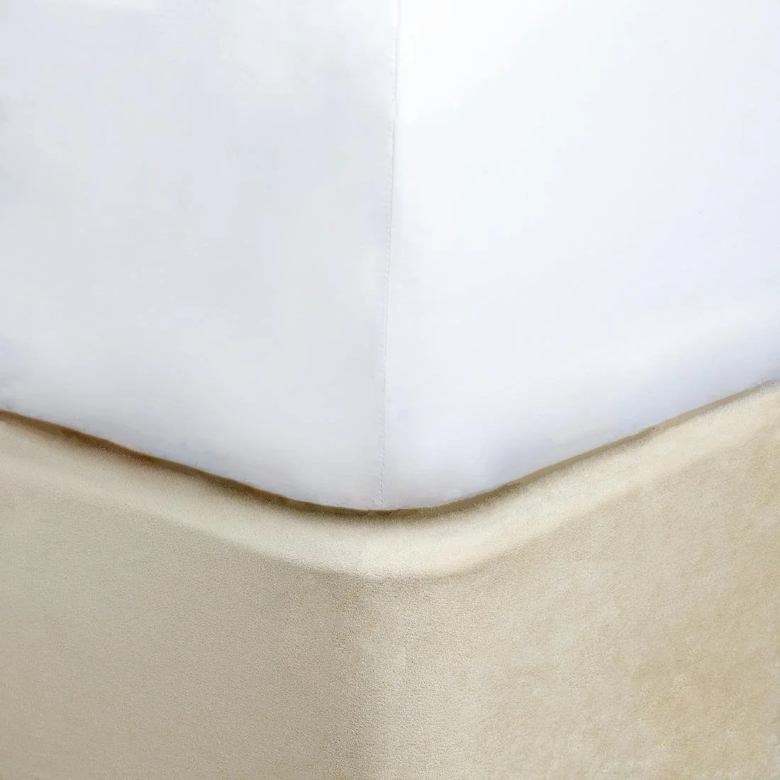 Mitre Essentials Divan Bed Base Wrap Oatmeal - Image 1