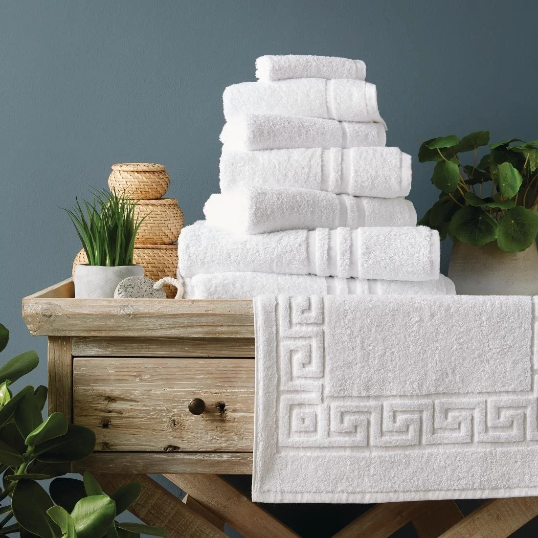 Eco Towel White Face Cloth 30x30cm (10 Pack) - Image 7