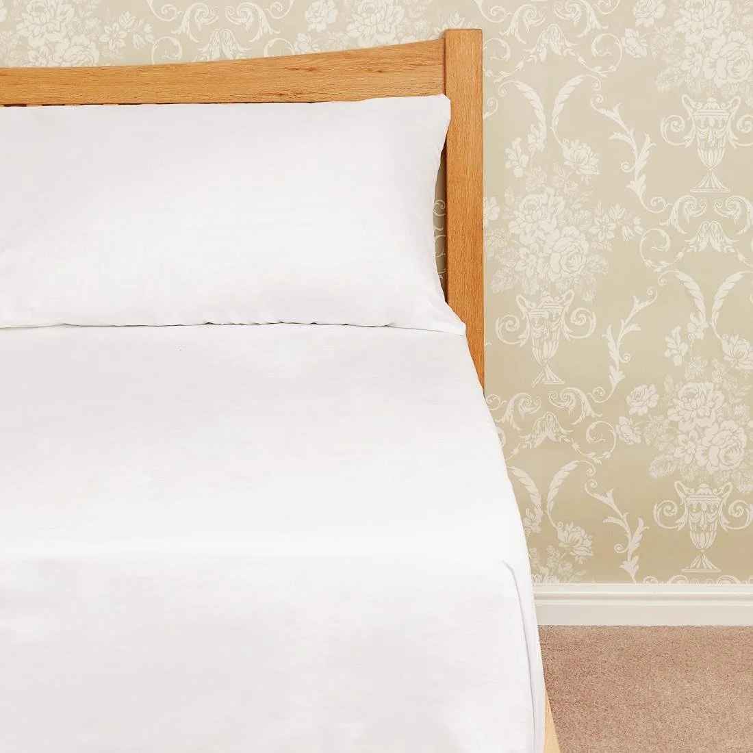 Eco Organic Flat Sheet White - Image 1