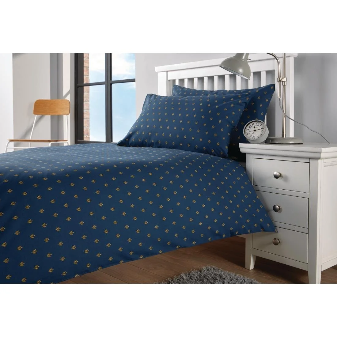 Mitre Essentials Perth Duvet Cover Navy - Image 1