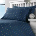 Mitre Essentials Perth Pillowcases Navy Housewife - Image 1