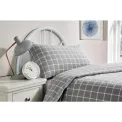 Mitre Essentials Stirling Pillowcase Grey 48 x 75cm - Image 1