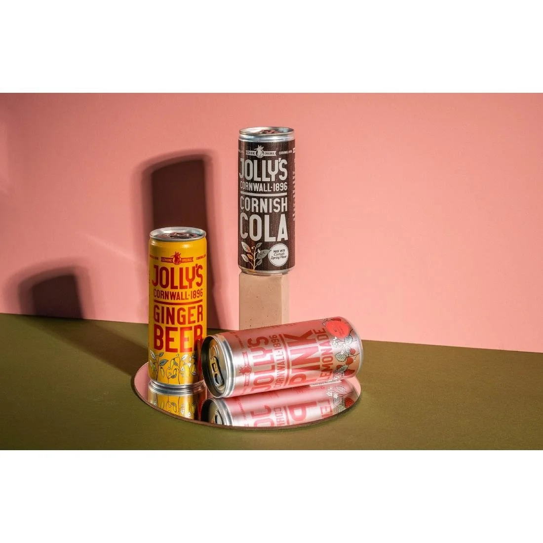 Jolly's Cornish Pink Lemonade Cans 250ml (24 Pack) - Image 8