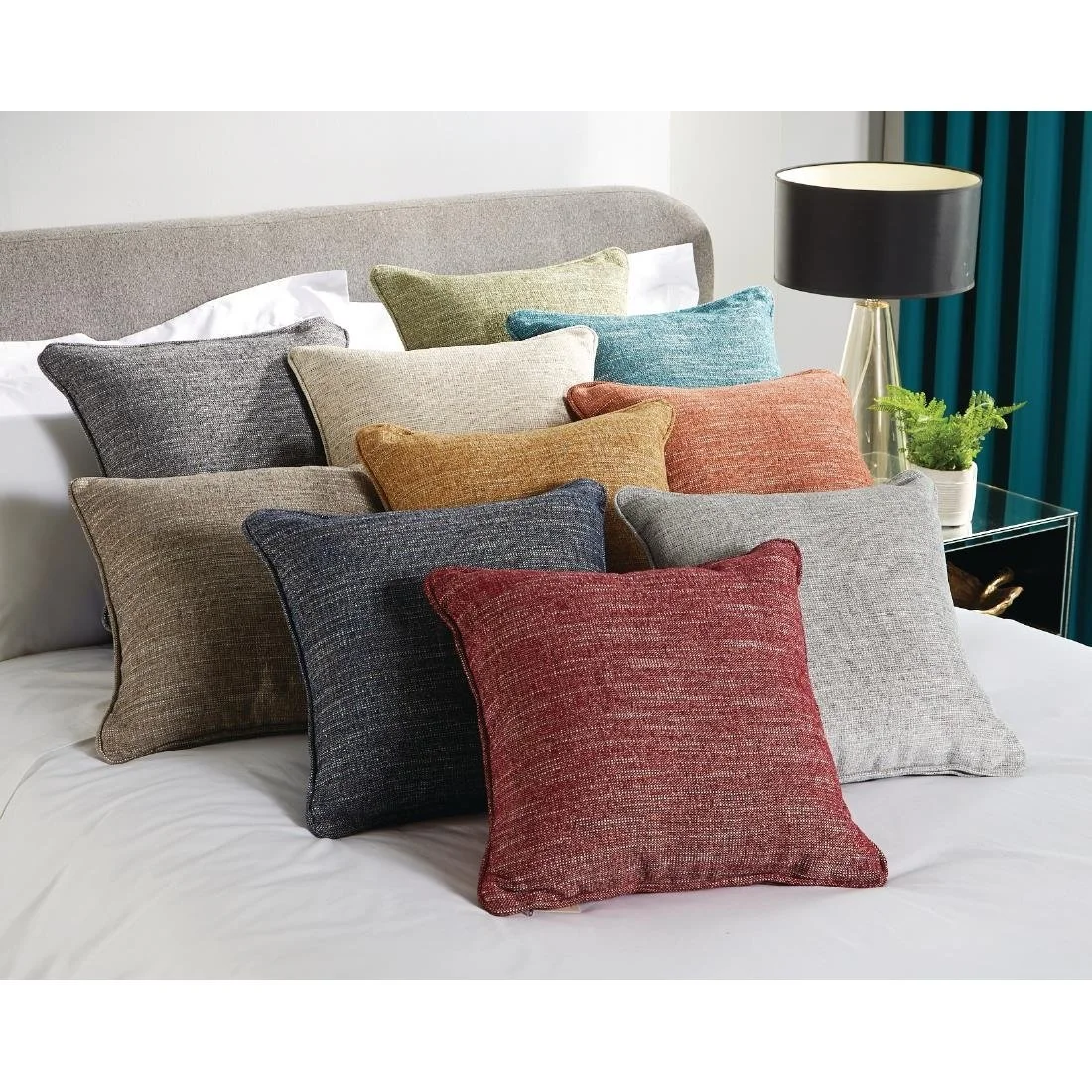 Mitre Polaris Throw Cushion Coal 43 x43cm - Image 2