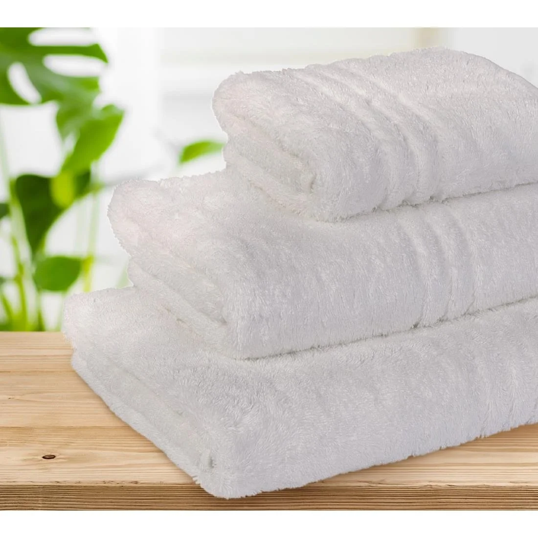 EcoKnit Bath Towel White, 600gsm - Image 7