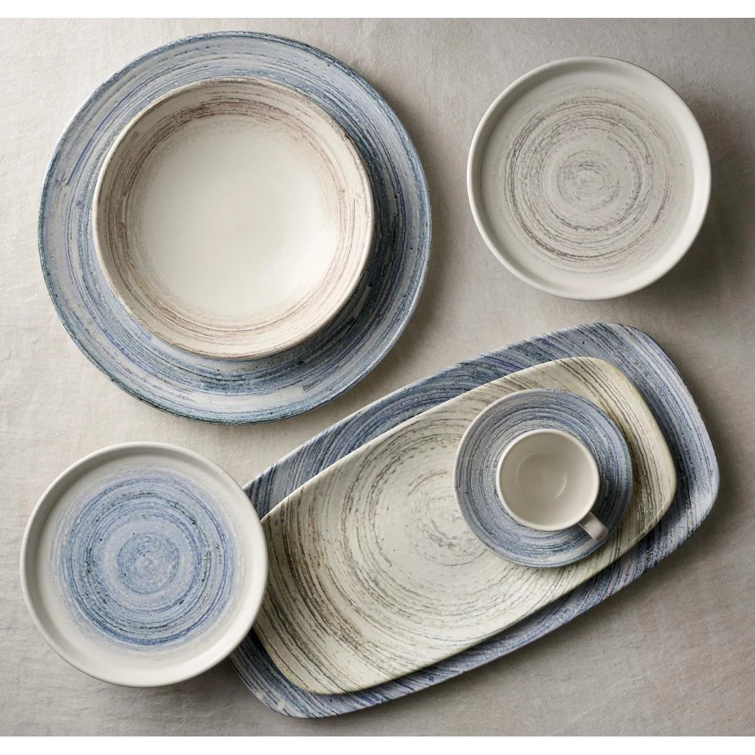 Churchill Elements Dune Walled Plates 210mm (6 Pack) - Image 4