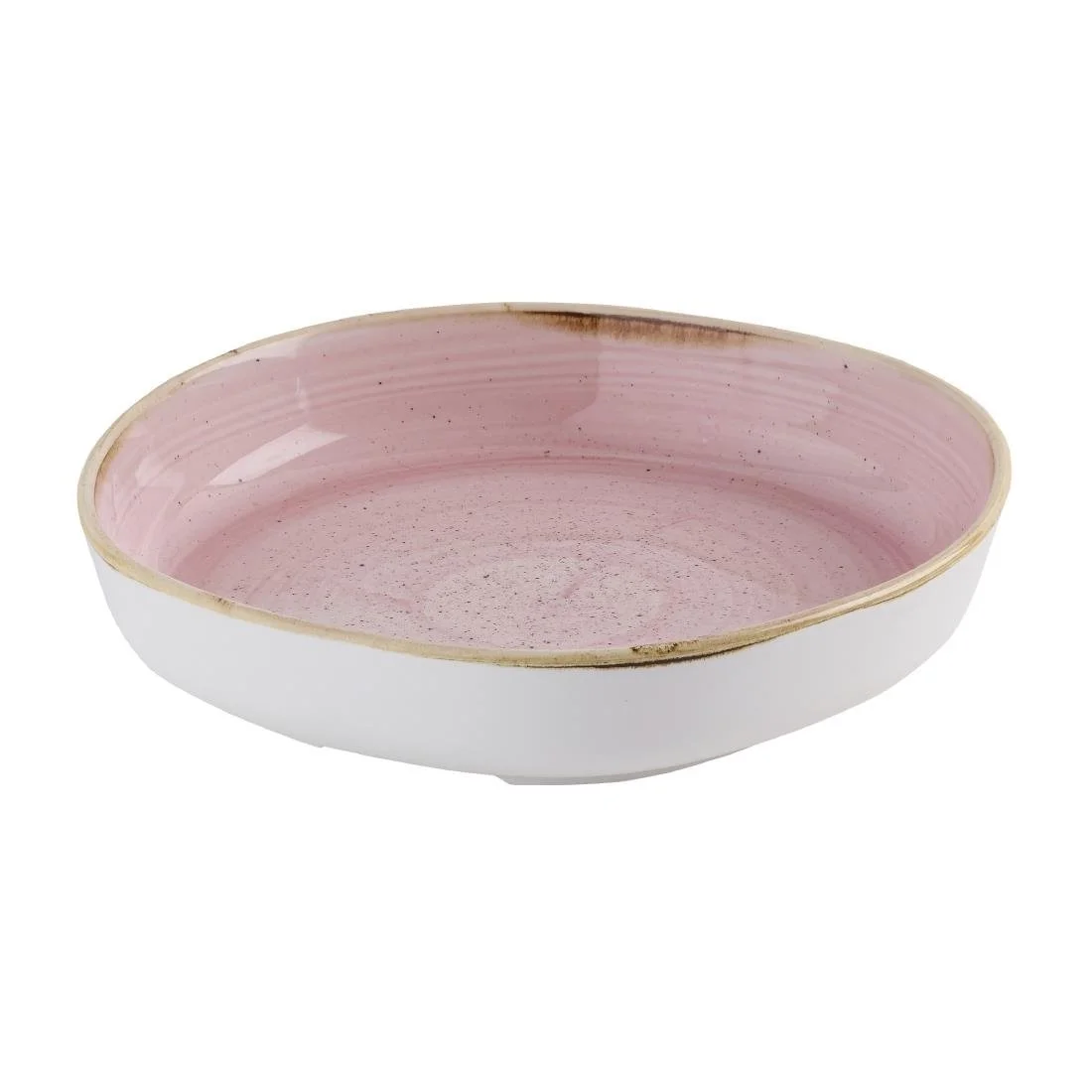 Churchill Stonecast Petal Pink Organic Walled Bowls 232mm (6 Pack) - Image 2