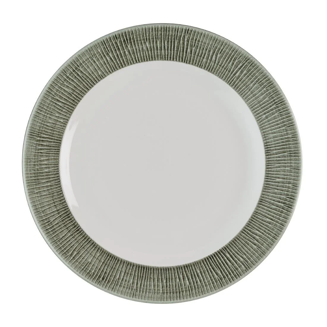 Churchill Bamboo Ceramic Spinwash Alpine Footed Plates 273mm (12 Pack)