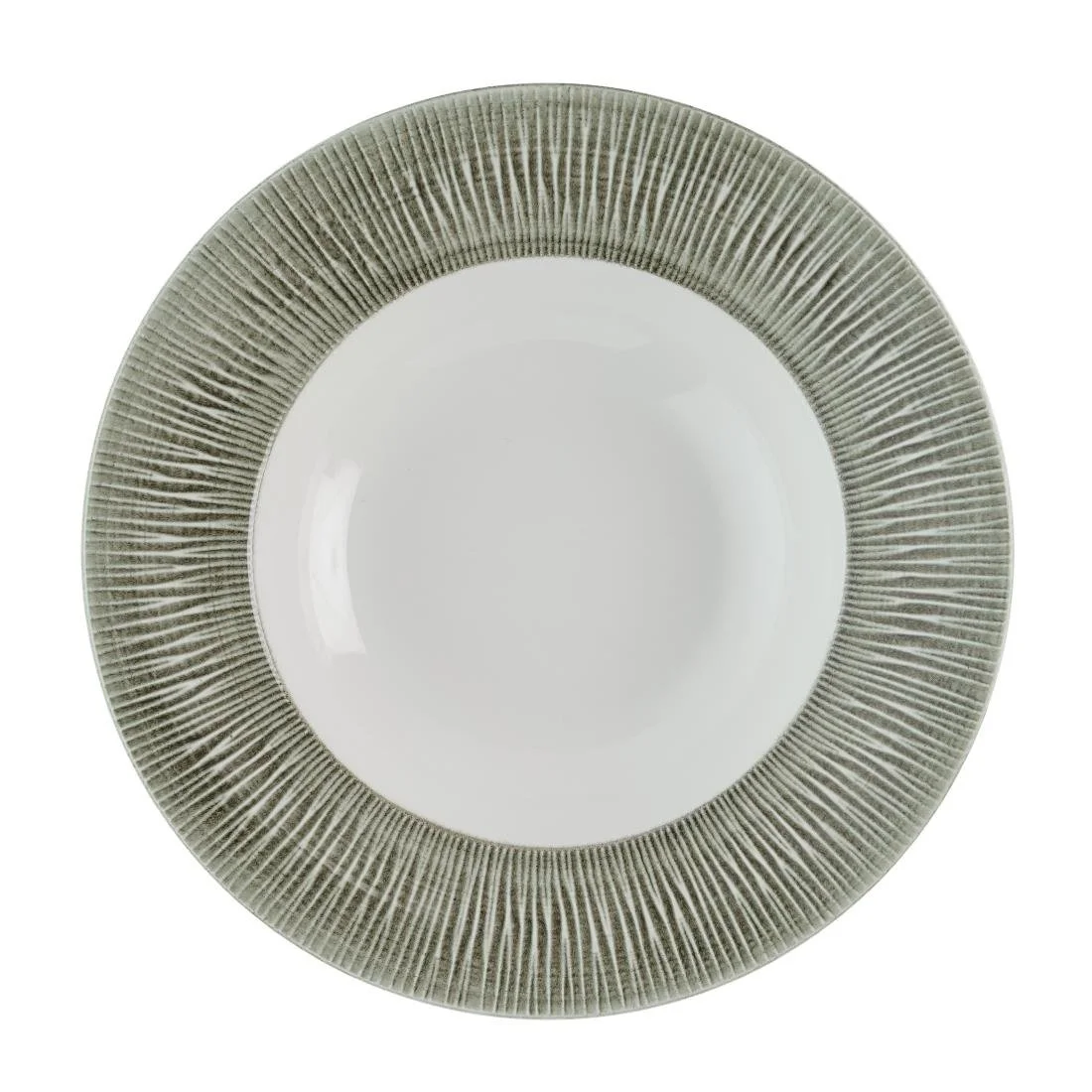 Churchill Bamboo Ceramic Spinwash Alpine Wide Rim Bowls 280mm (12 Pack) - Image 1
