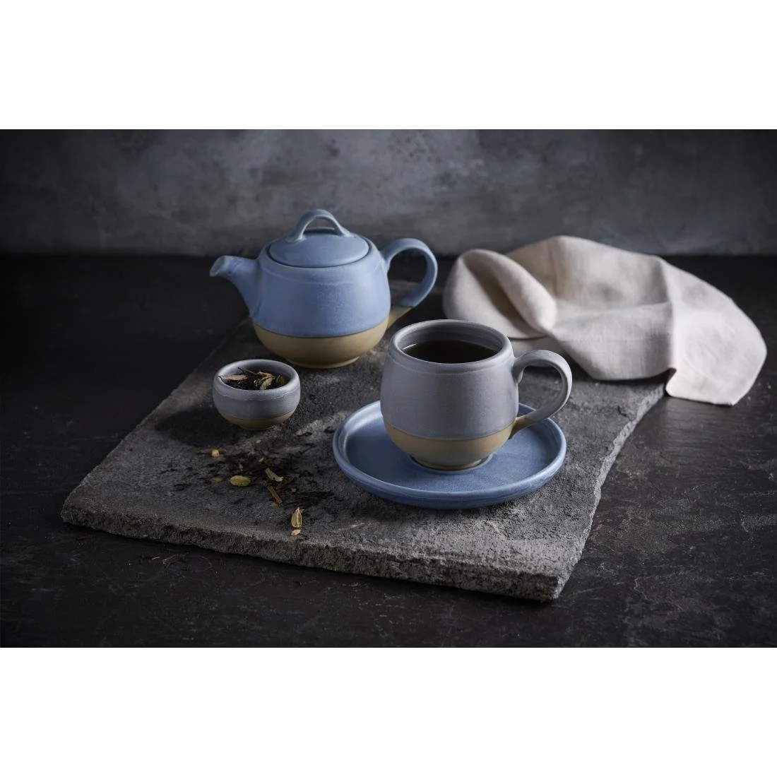 Churchill Emerge Oslo Blue Walled Plates 206mm (6 Pack) - Image 3