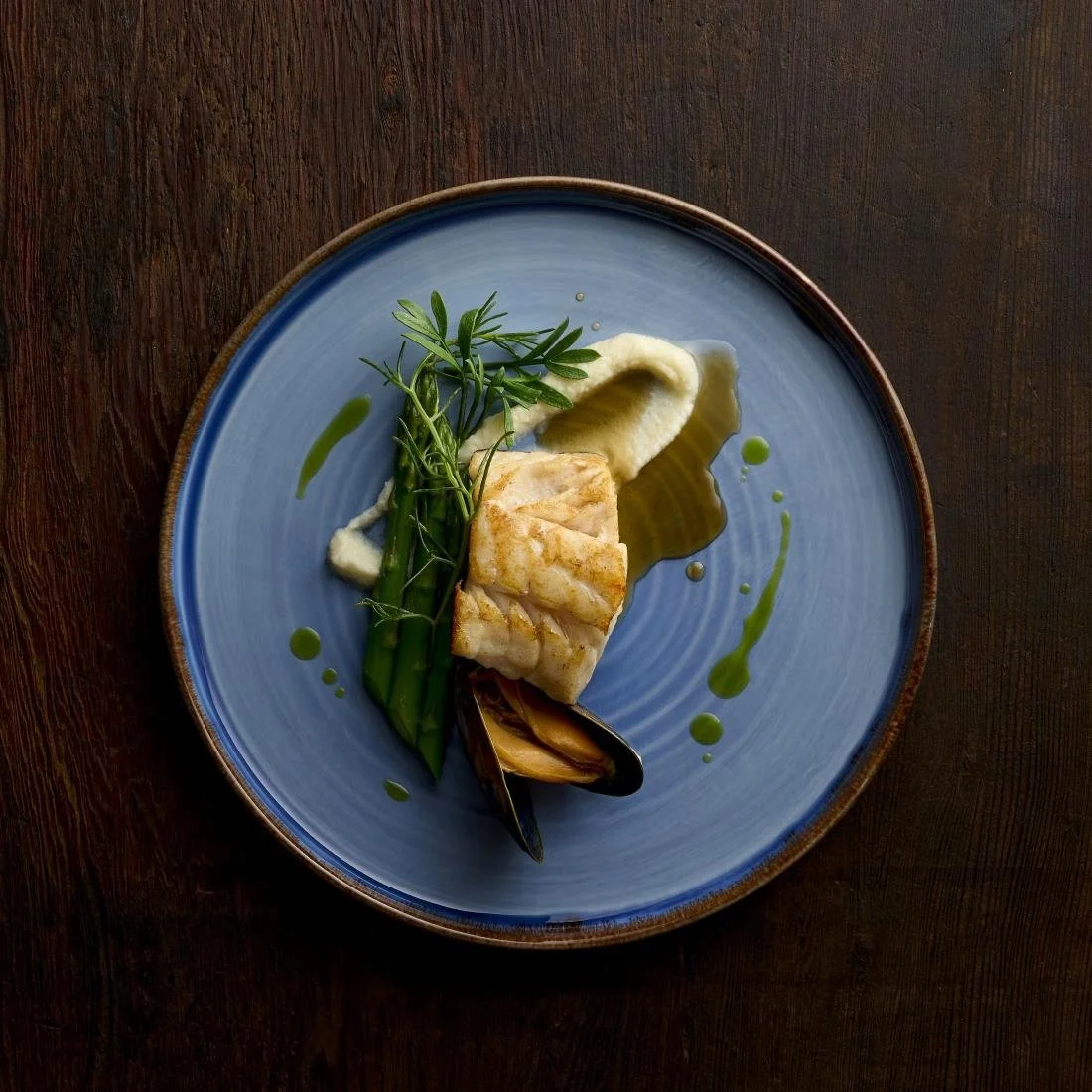 Dudson Harvest Indigo Walled Plates 260mm(6 Pack) - Image 2