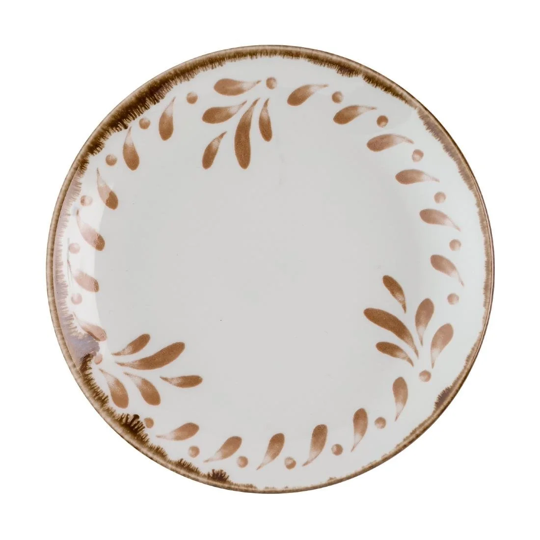 Dudson Harvest Mediterranean Terracotta Coupe Plates 165mm (12 Pack)