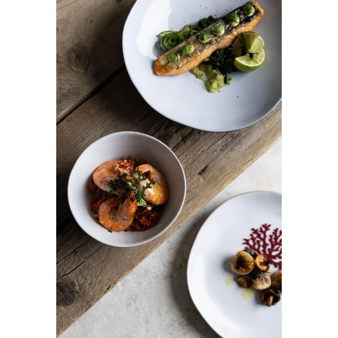 Olympia Raw Recycled Clay Coupe Bowls Charcoal 230mm (6 Pack) - Image 5