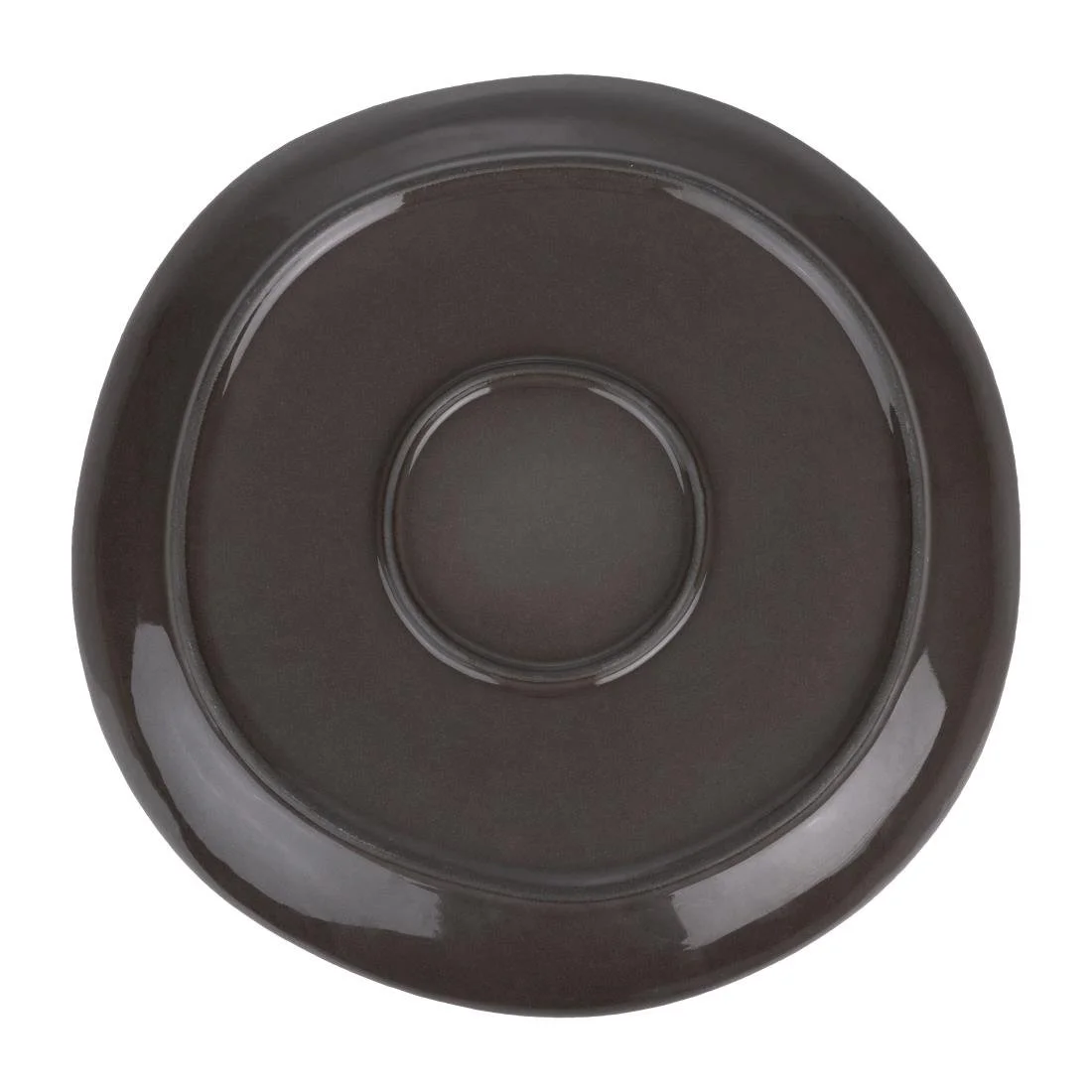 Olympia Raw Recycled Clay Coupe Plates Charcoal 260mm (6 Pack) - Image 8
