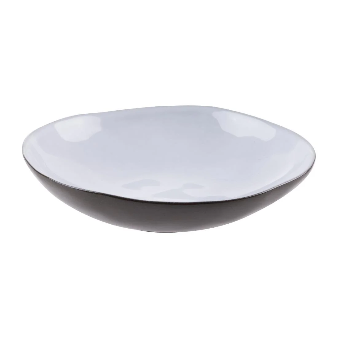 Olympia Raw Recycled Clay Coupe Bowls Charcoal 230mm (6 Pack) - Image 1