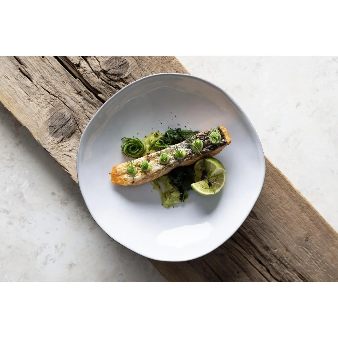 Olympia Raw Recycled Clay Coupe Bowls Charcoal 230mm (6 Pack) - Image 11