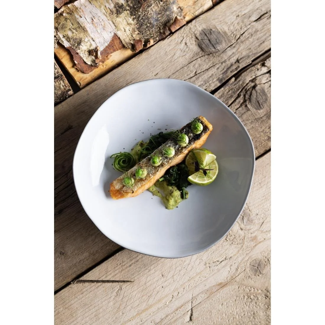 Olympia Raw Recycled Clay Coupe Bowls Charcoal 230mm (6 Pack) - Image 12