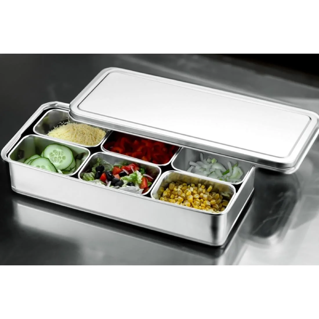 Louis Tellier Japanese Container with Six Compartments 328x148x63mm - Image 3