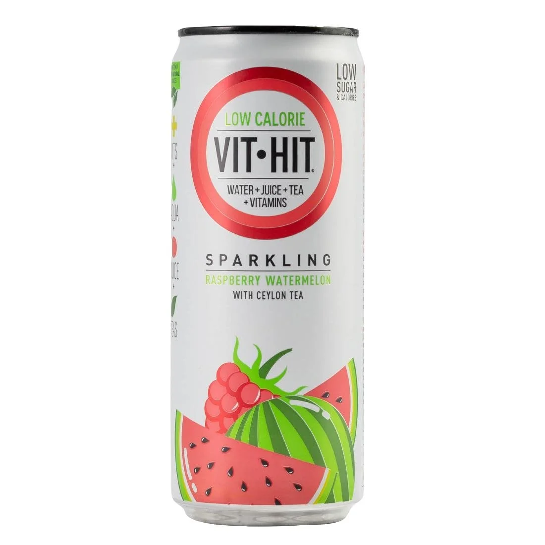 VITHIT Sparkling Raspberry & Watermelon Vitamin Water 330ml (12 Pack) - Image 1