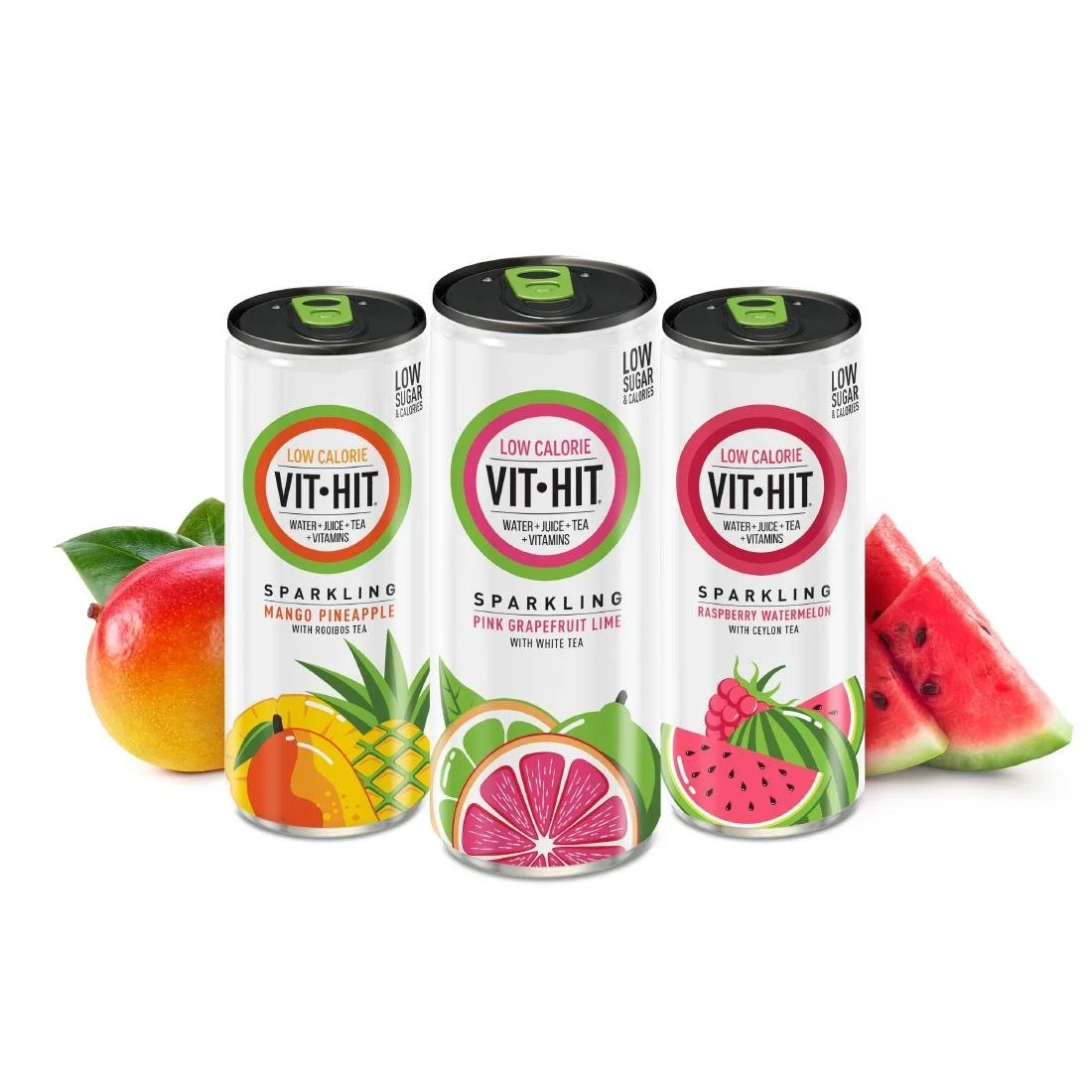 VITHIT Sparkling Raspberry & Watermelon Vitamin Water 330ml (12 Pack) - Image 5