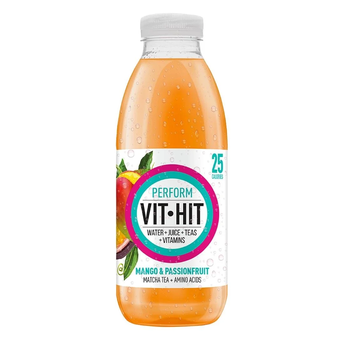 VITHIT Perform Mango & Passionfruit Vitamin Water 500ml (12 Pack) - Image 1