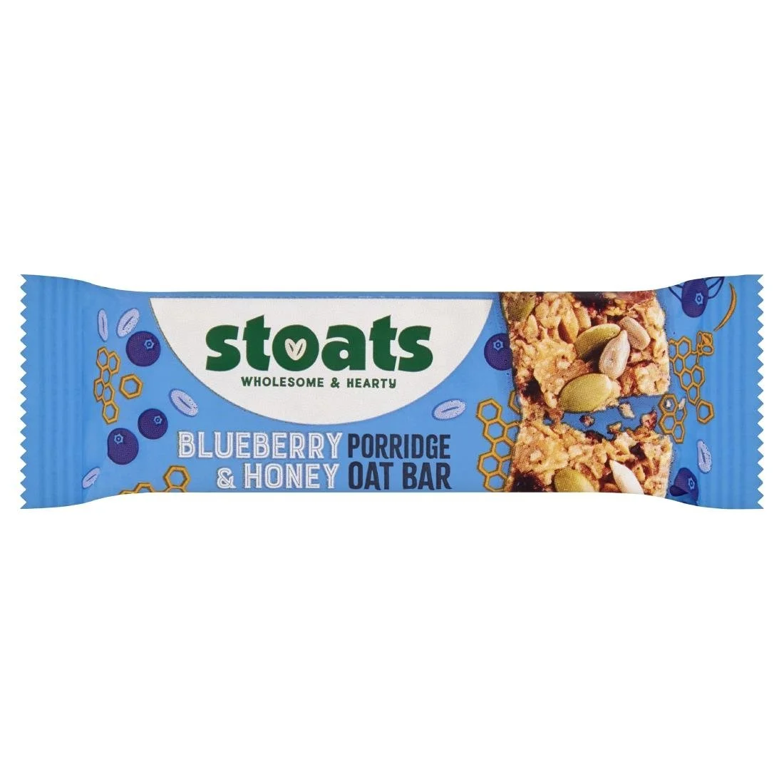 Stoats Blueberry & Honey Oat Bars 42g (24 Pack) - Image 1
