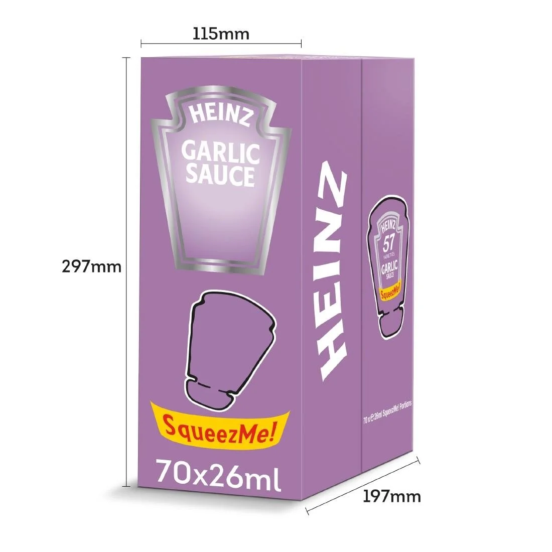 Heinz Garlic Sauce SqueezMe! Sachets 26ml (70 Pack) - Image 2