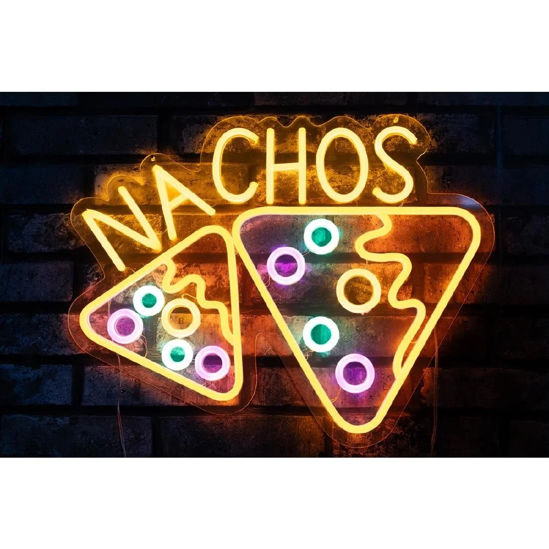A1 Equipment Nachos Neon Style LED Light-up Sign A7695 - Image 3