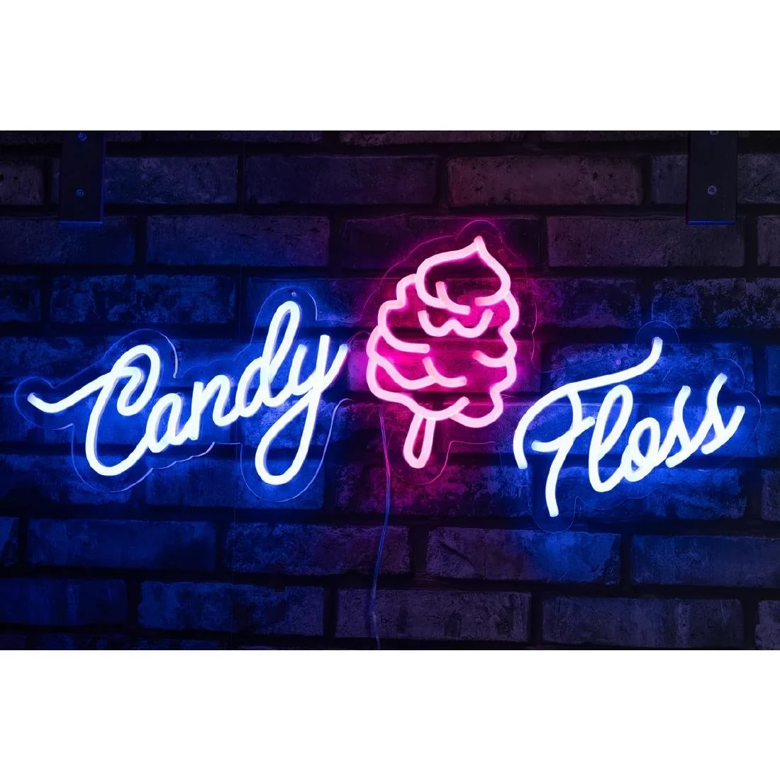 A1 Equipment Candy Floss Neon Style LED Light-up Sign A7362 - Image 3