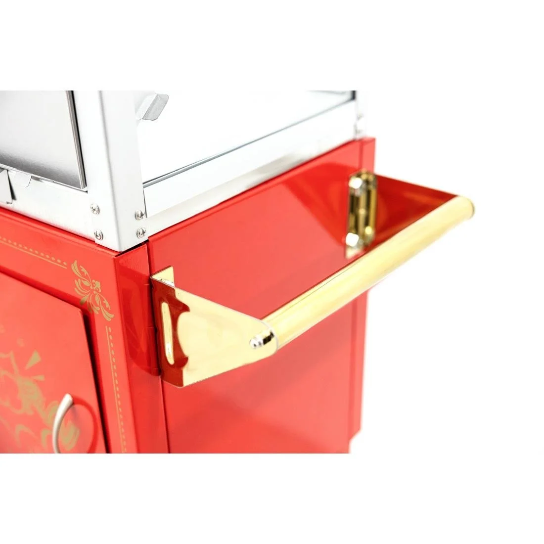 A1 Equipment 8oz Popcorn Machine with Cart Red - Image 3