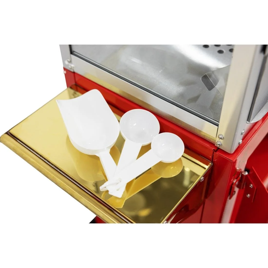 A1 Equipment 8oz Popcorn Machine with Cart Red - Image 9