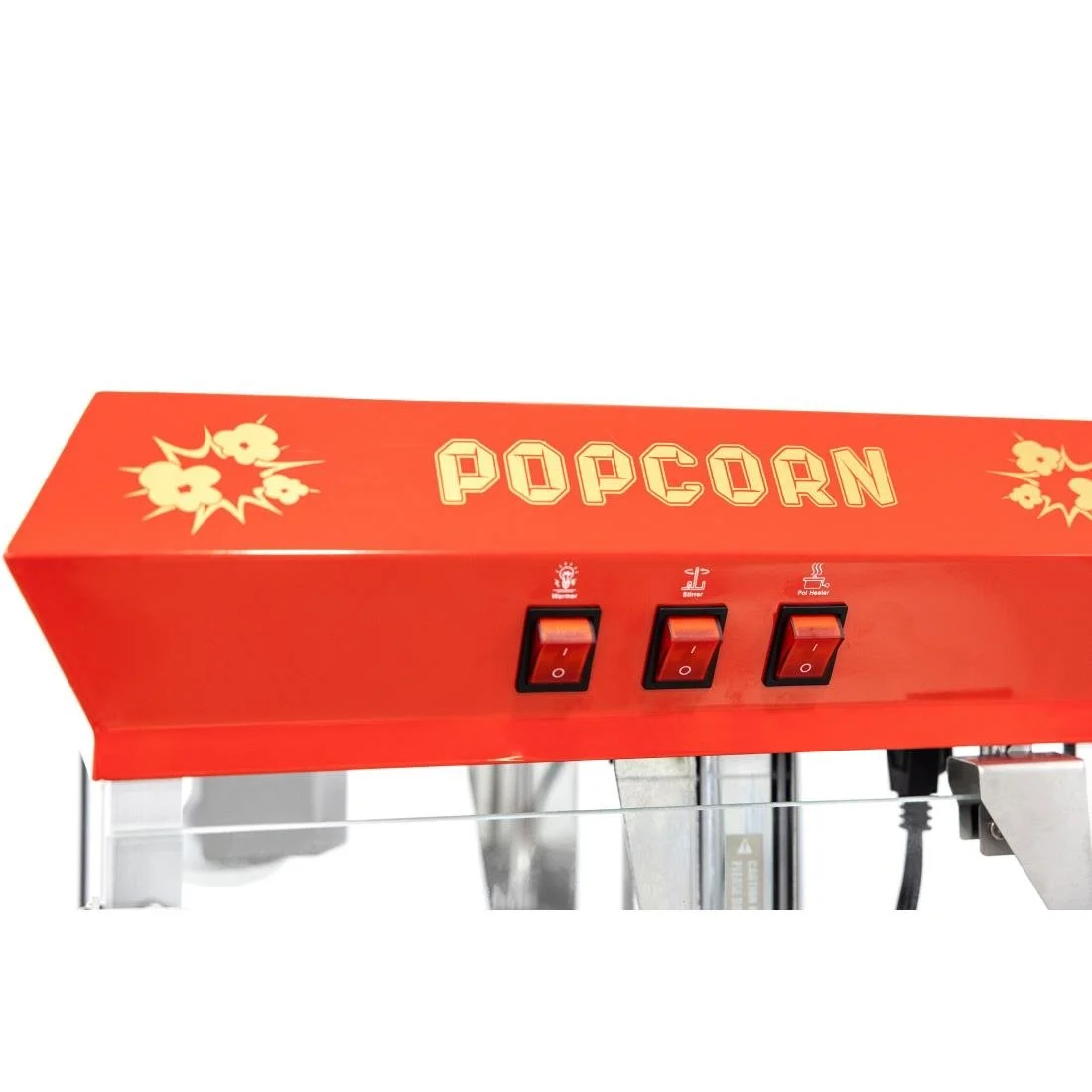 A1 Equipment 8oz Popcorn Machine with Cart Red - Image 10