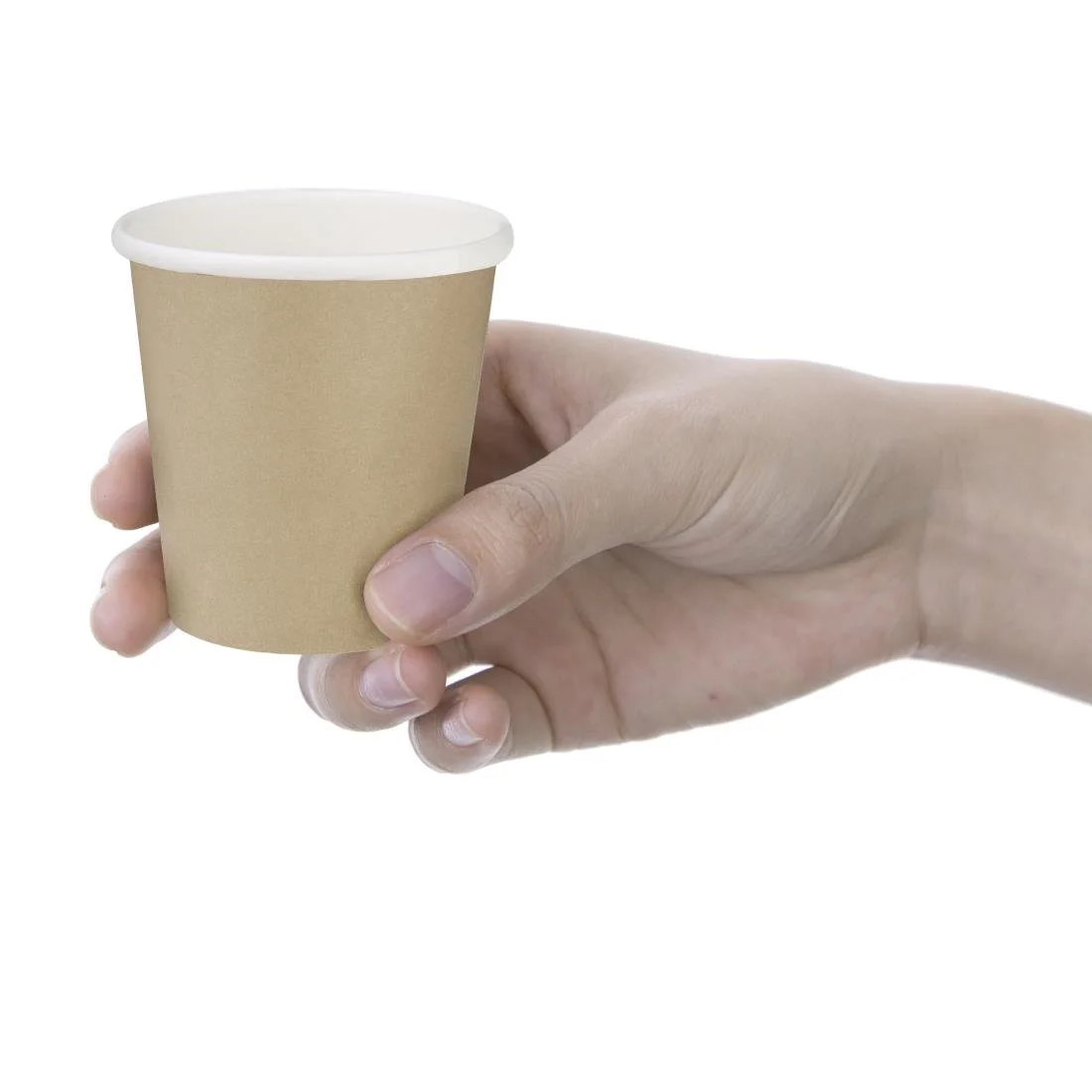 Fiesta Recyclable Hot Cups Single Wall Kraft 6oz (50 Pack) - Image 2