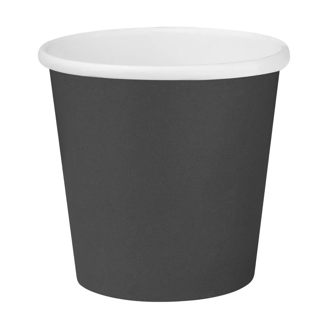 Fiesta Recyclable Hot Cups Single Wall Black 6oz (1000 Pack) - Image 1