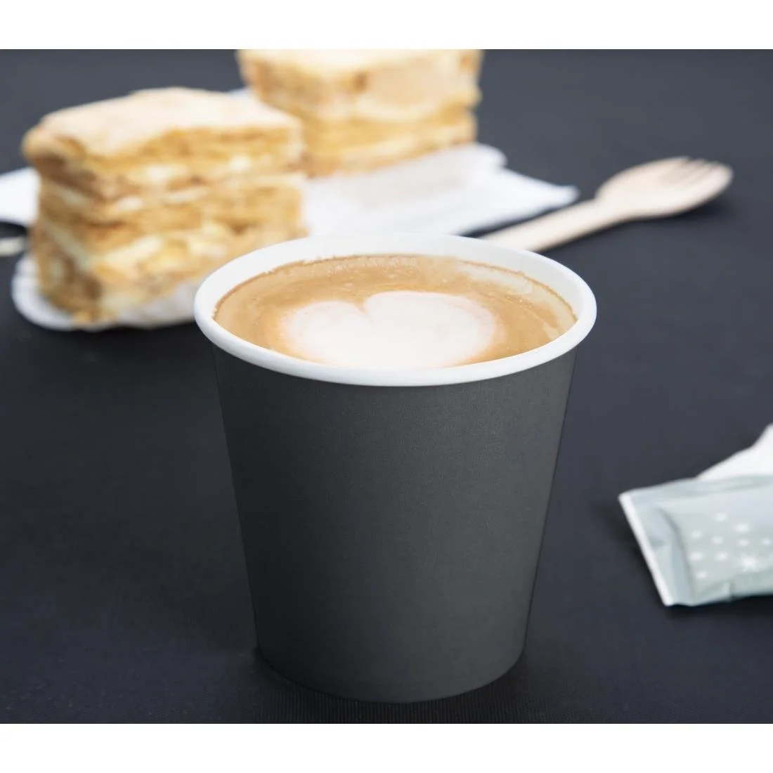 Fiesta Compostable Hot Cups Single Wall Black 6oz (50 Pack) - Image 13