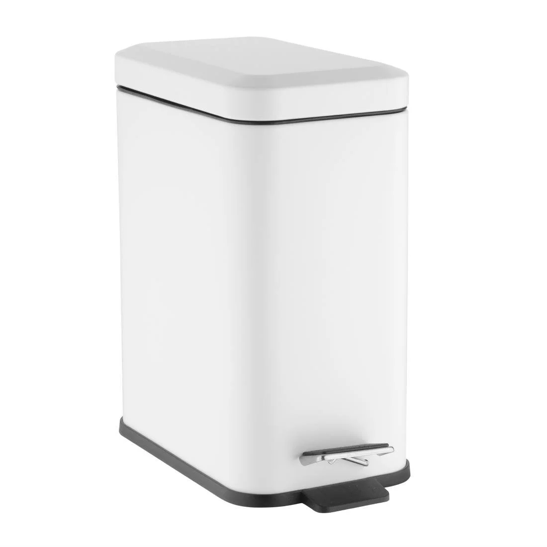 Jantex Slim Pedal Bin White 5Ltr - Image 1