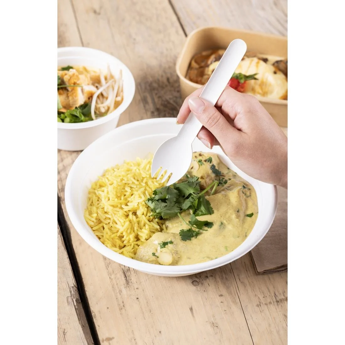 Fiesta Compostable Paper Sporks 160mm (100 Pack) - Image 7