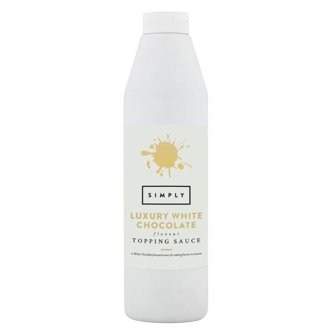 Simply Luxury White Chocolate Topping Sauce 1kg - Image 1