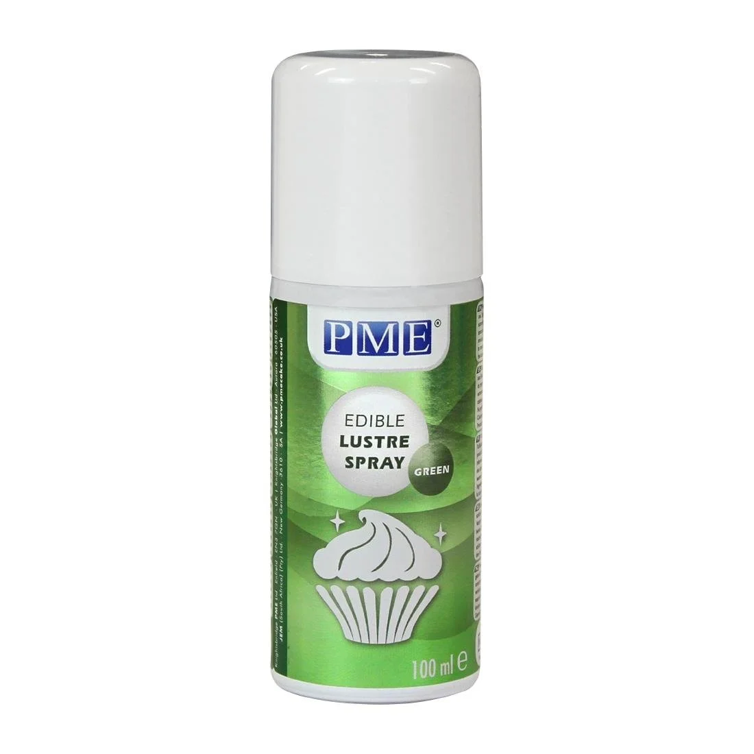 PME Edible Lustre Spray 100ml - Green - Image 1