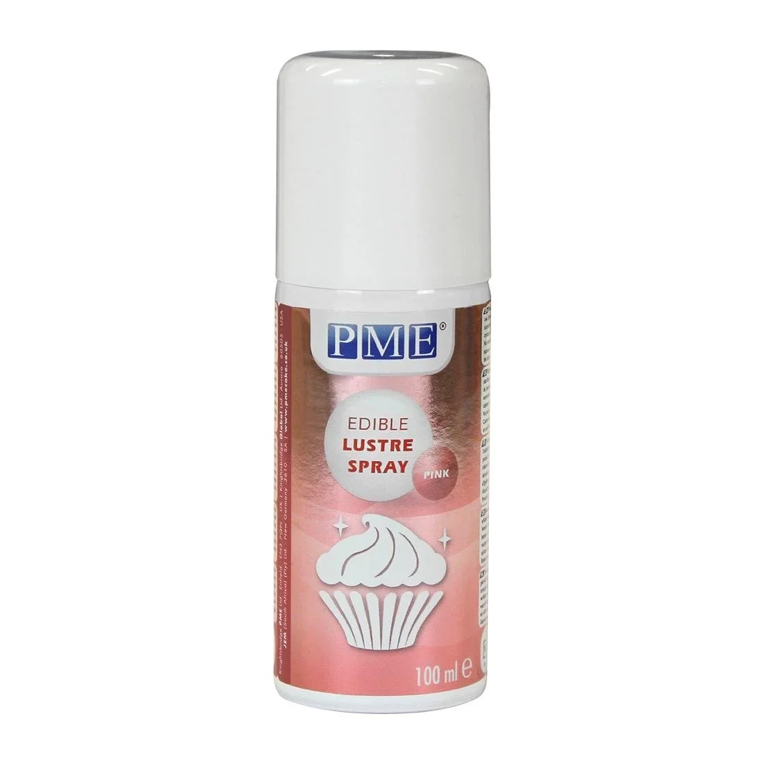 PME Edible Lustre Spray 100ml - Pink - Image 1