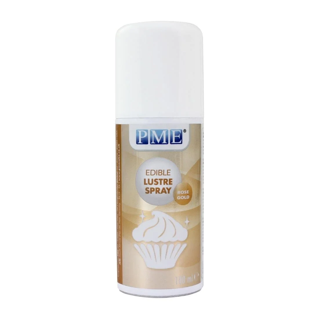 PME Edible Lustre Spray 100ml - Rose Gold - Image 1