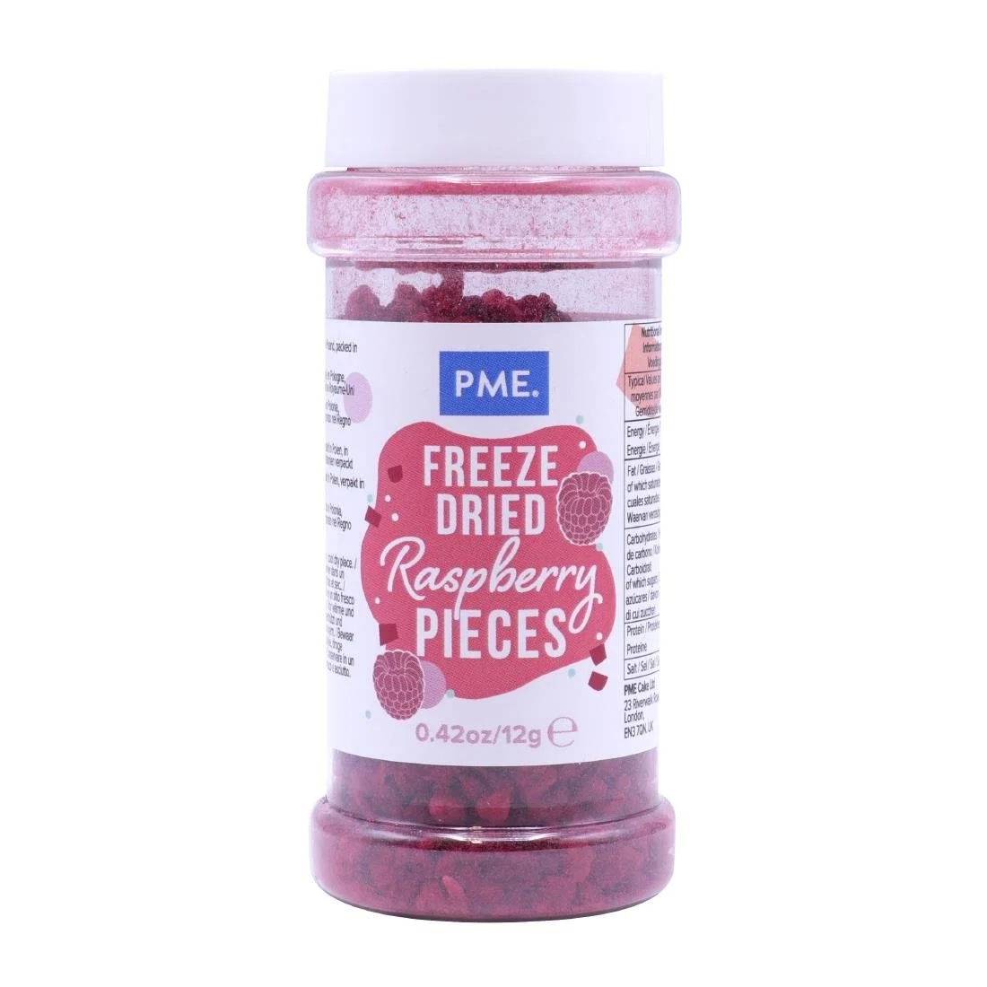 PME Freeze Dried Raspberry Pieces 12g - Image 1