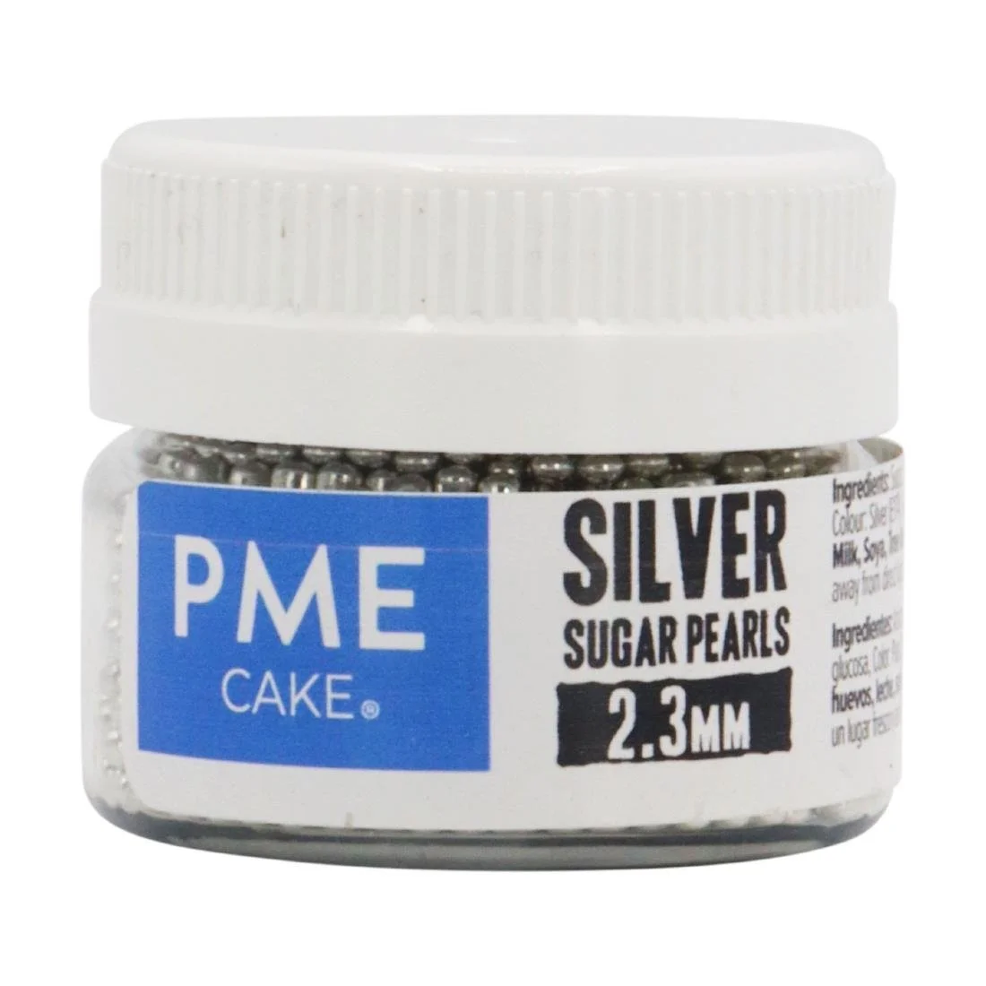 PME Silver Sugar Pearls 2.3mm - Image 1
