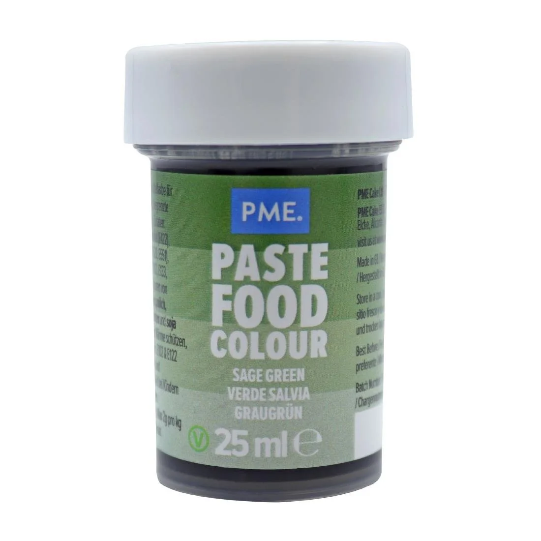 PME Concentrated Paste Food Colour - Sage Green 25g - Image 1