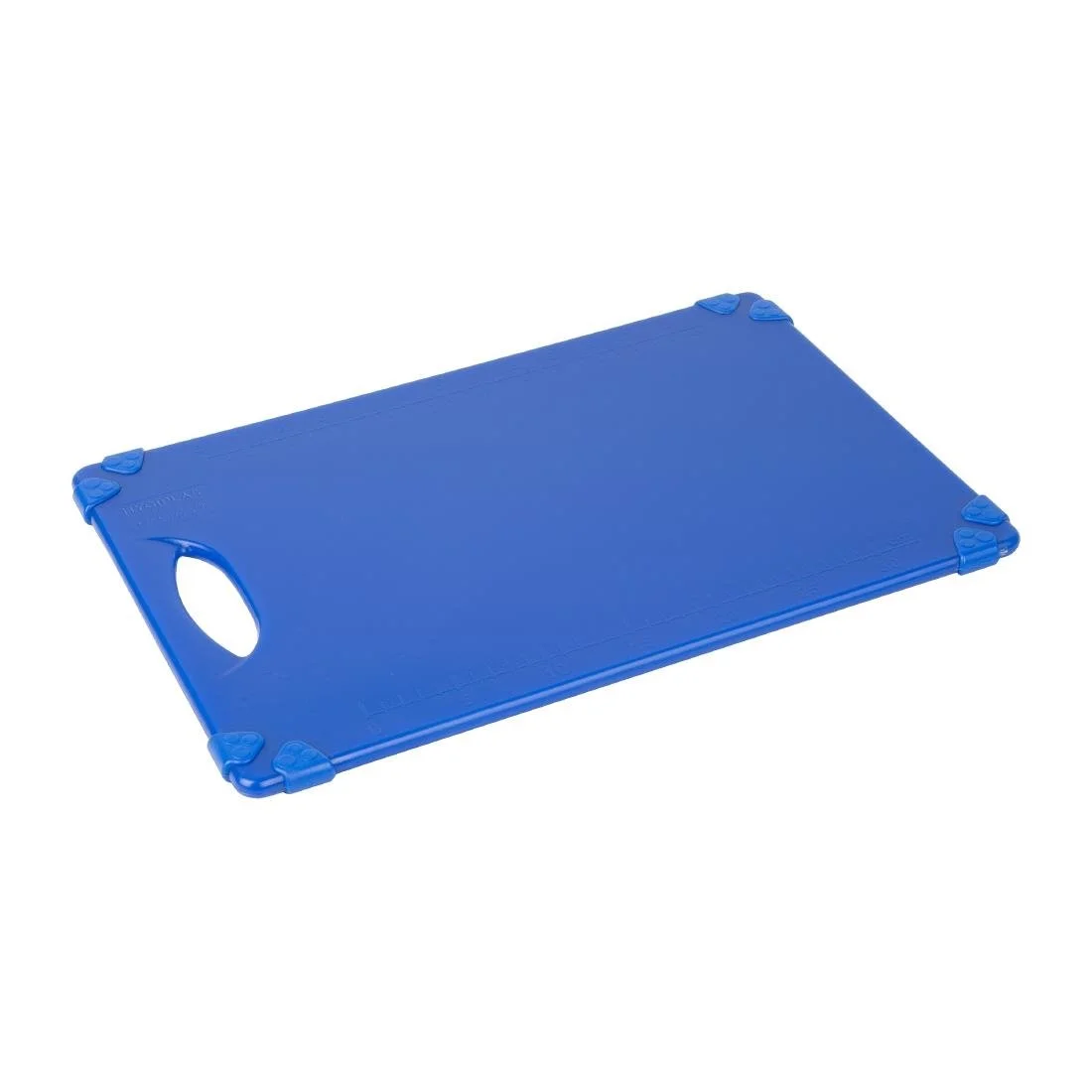 Hygiplas Commercial Grip Chopping Board Blue 458x306mm - Image 1