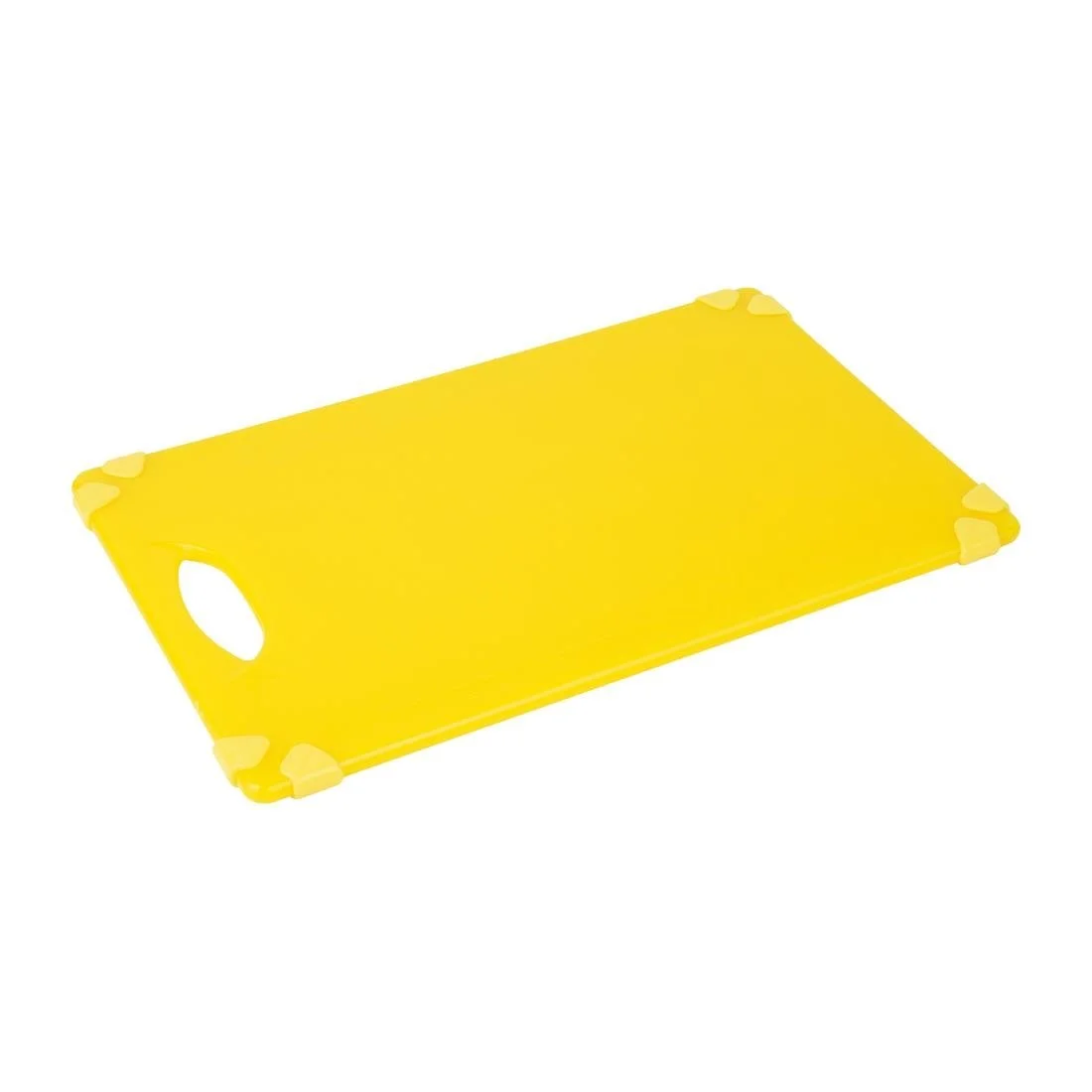Hygiplas Commercial Grip Chopping Board Yellow 458x306mm - Image 1