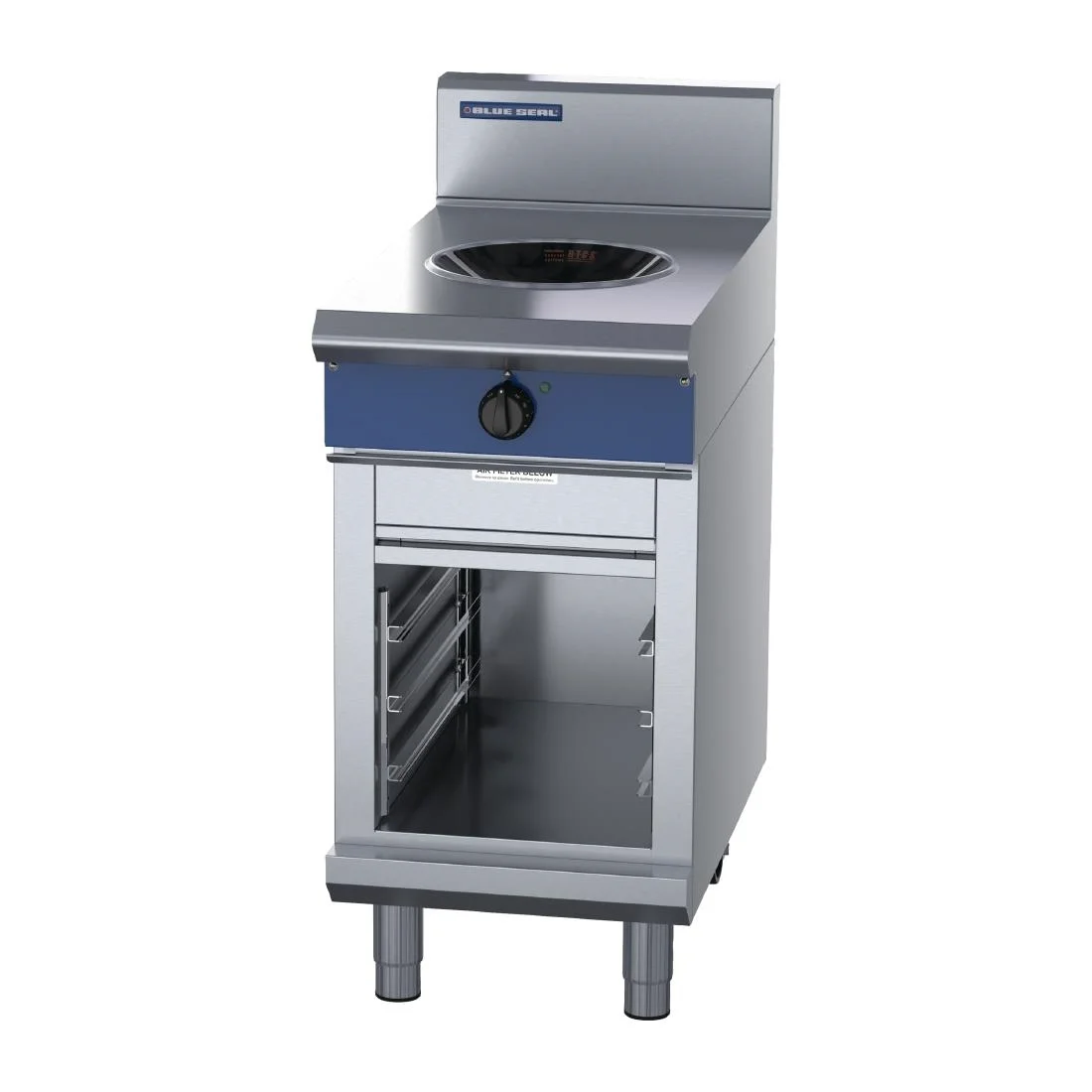 Blue Seal 450mm Induction Wok with Cabinet Base - Image 1