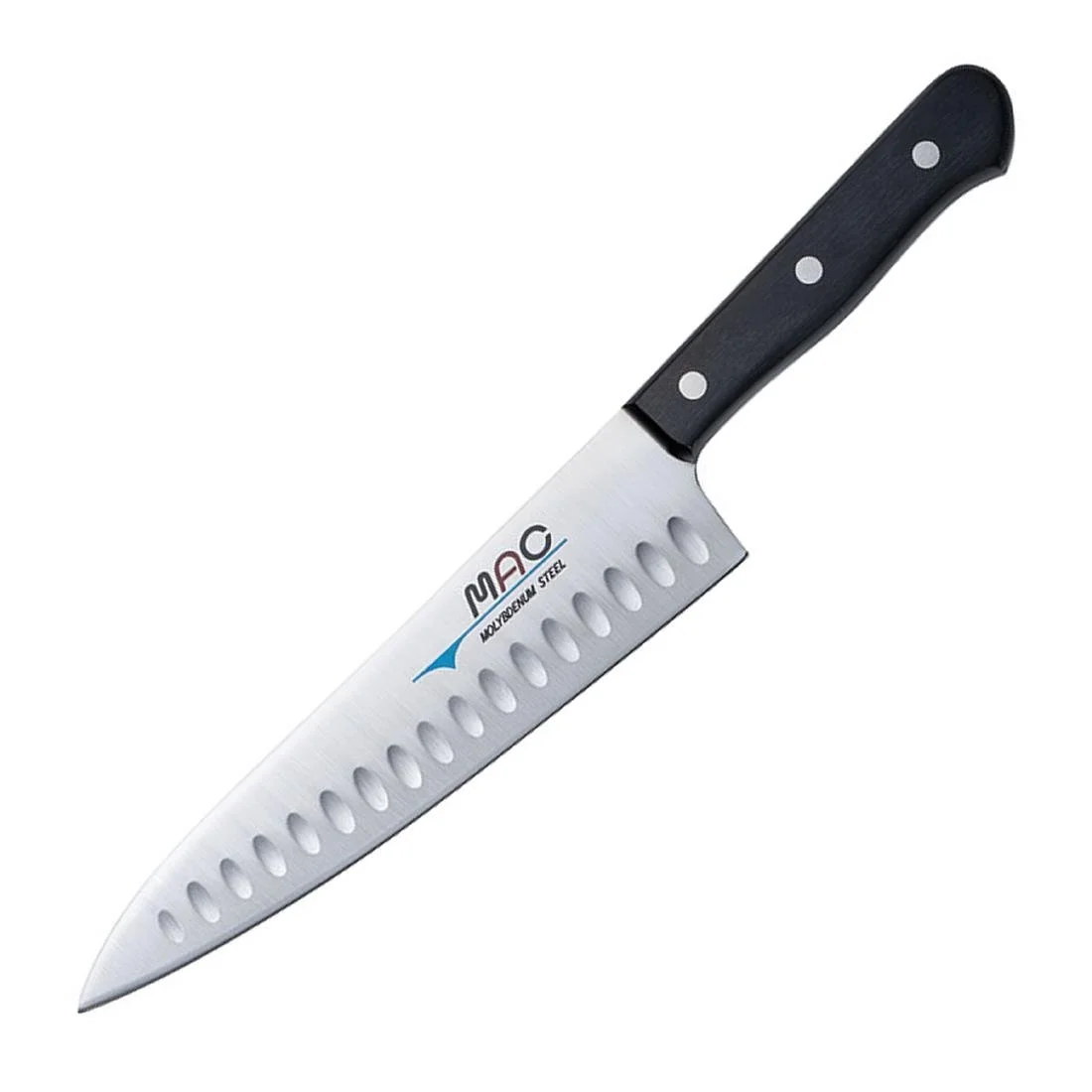 Mac Chef Series Gyuto Chef Knife with Dimple TH-80 Black 20cm - Image 1