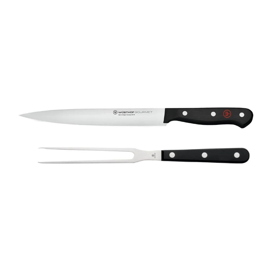 Wüsthof Gourmet Carving Knife & Meat Fork Set - Image 1