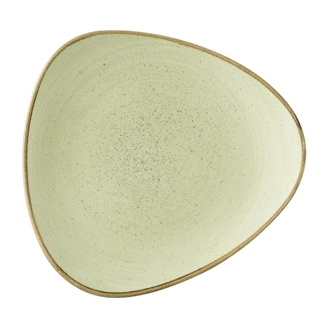 Churchill Stonecast Raw Green Lotus Plates 228mm (12 Pack)